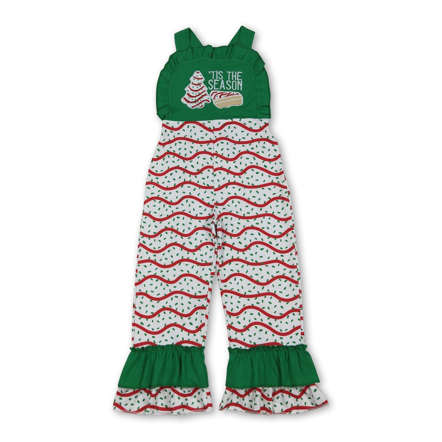 Green ruffle straps &