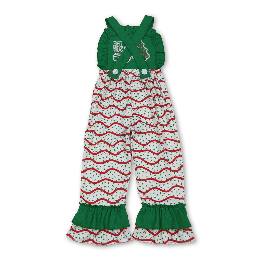 Green ruffle straps &