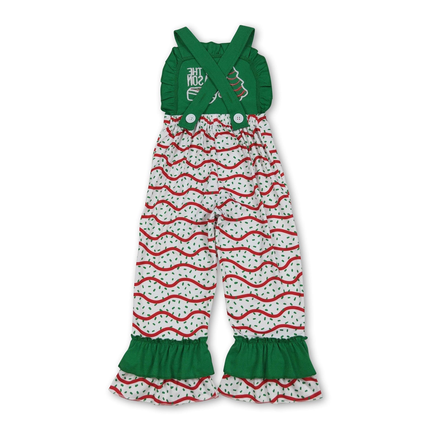 Green ruffle straps &