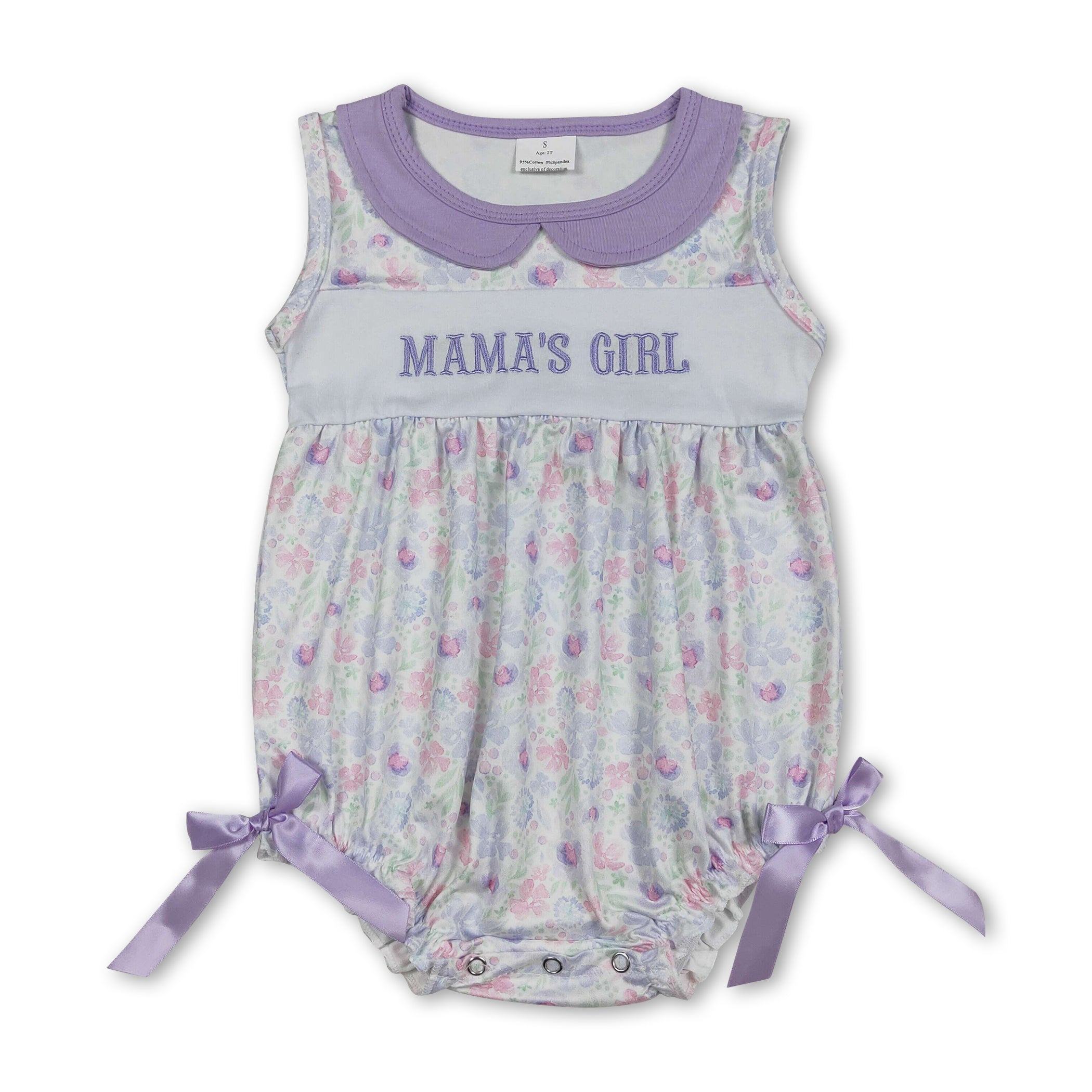Lavender sleeveless floral mama&