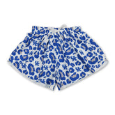 Blue leopard print women&