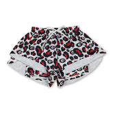 Red leopard print women&