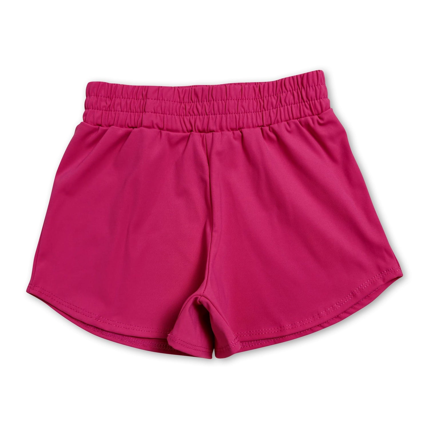 Hot pink kids girls summer yoga active shorts