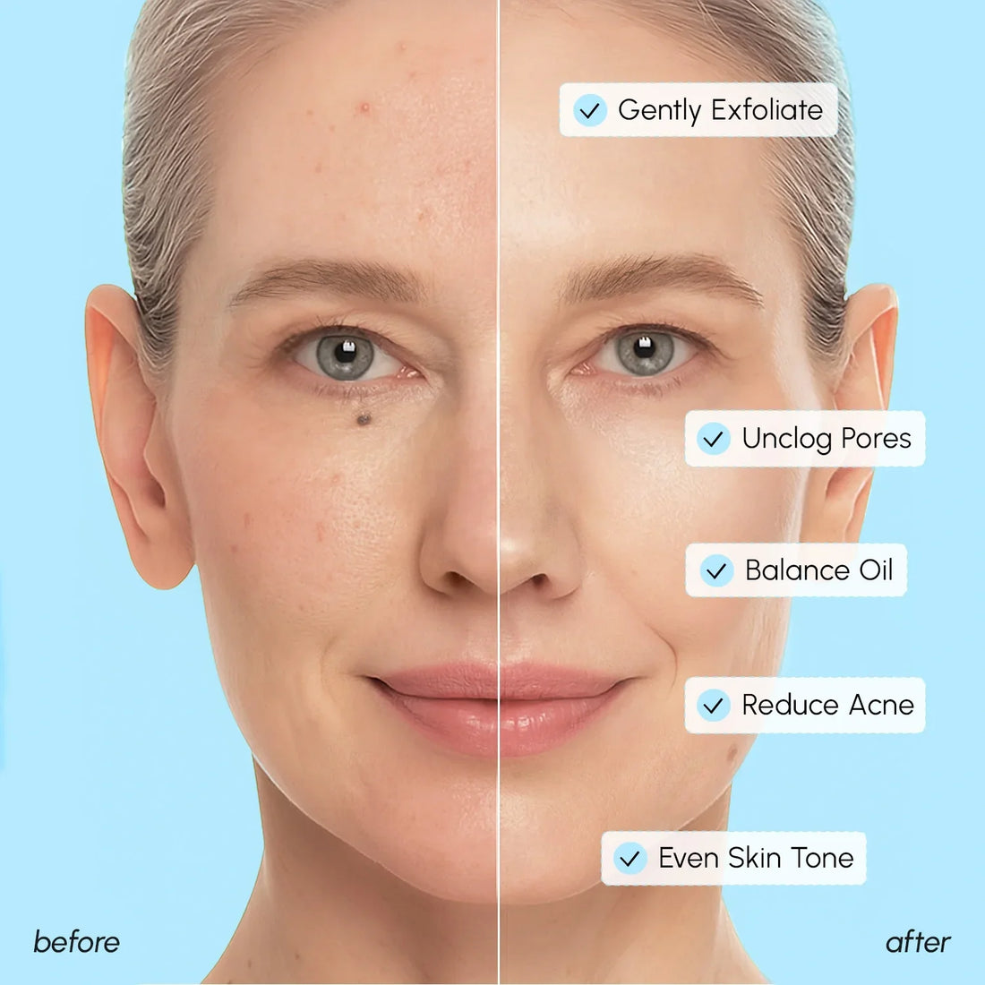 Maree Glycolic and Salicylic Acid Peel Pads, close-up of a container with the peel pads for exfoliating skin.