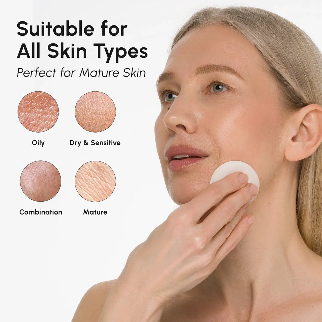 Maree Glycolic and Salicylic Acid Peel Pads with exfoliating cotton pads for clear, refreshed skin.