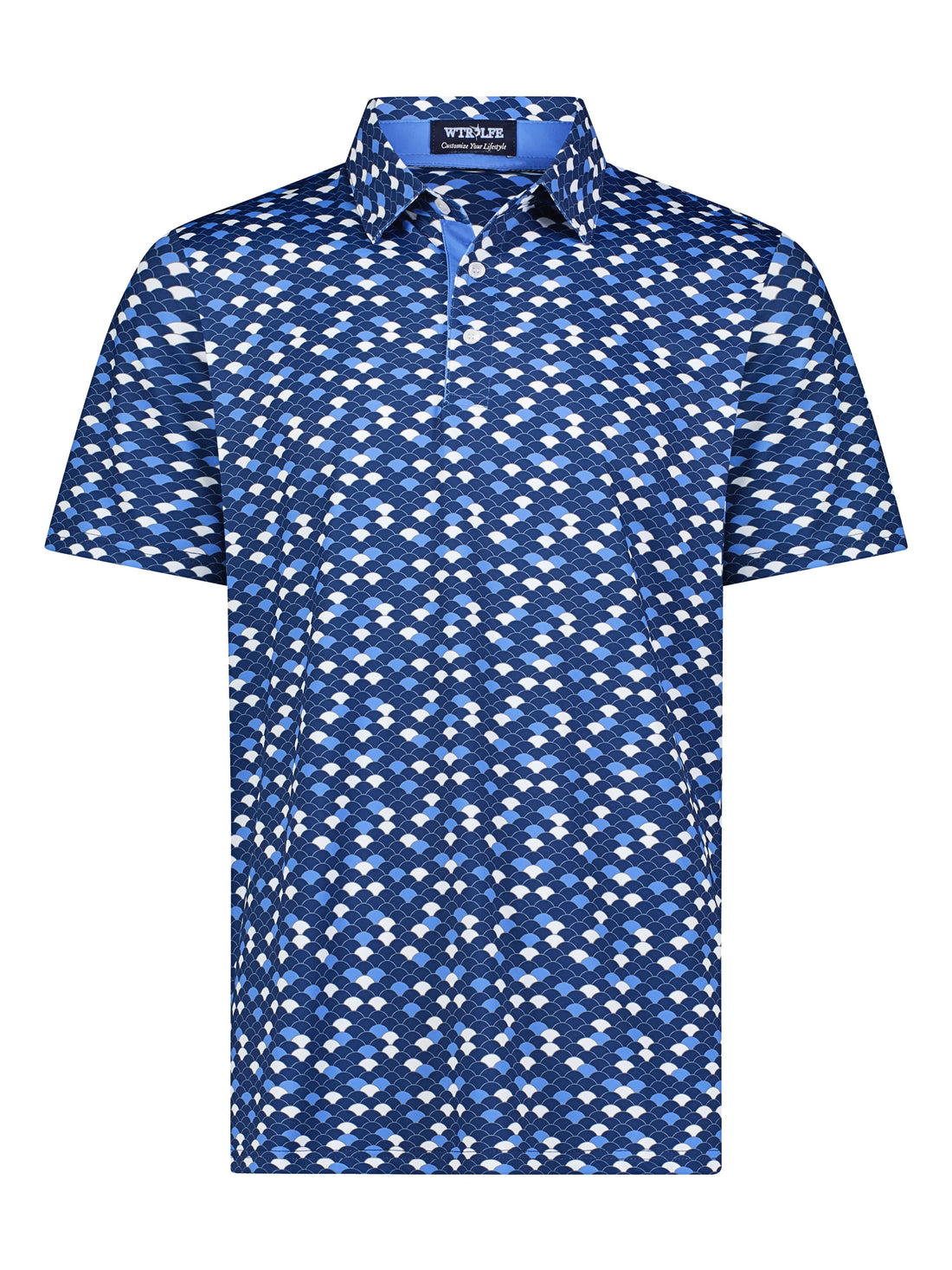 White Water Life Scales Polo shirt, men&