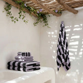 Set of Shadmoor Australian Cotton Towels by Italic, plush and luxurious home-bath towels in a Provence-inspired color.