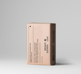 Bravo Sierra solid hair and body cleansing bar with a warm Santal aroma, featuring a natural, eco-friendly soap design.