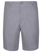 Grey Starboard Shorts by White Water Life, featuring a comfortable fit and casual style, shown on a person wearing them.