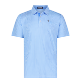 White Water Life Striper Performance Polo showcasing a lightweight, breathable polo shirt with a classic design and performance fabric.