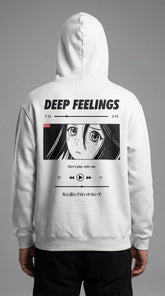 Yūjin Clothing Deep Feelings hoodie featuring a cozy design with a comfortable fit and stylish graphic print.