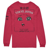 Japan style long sleeve T-shirt by Yūjin Clothing featuring traditional design and comfortable fit, perfect for casual wear.