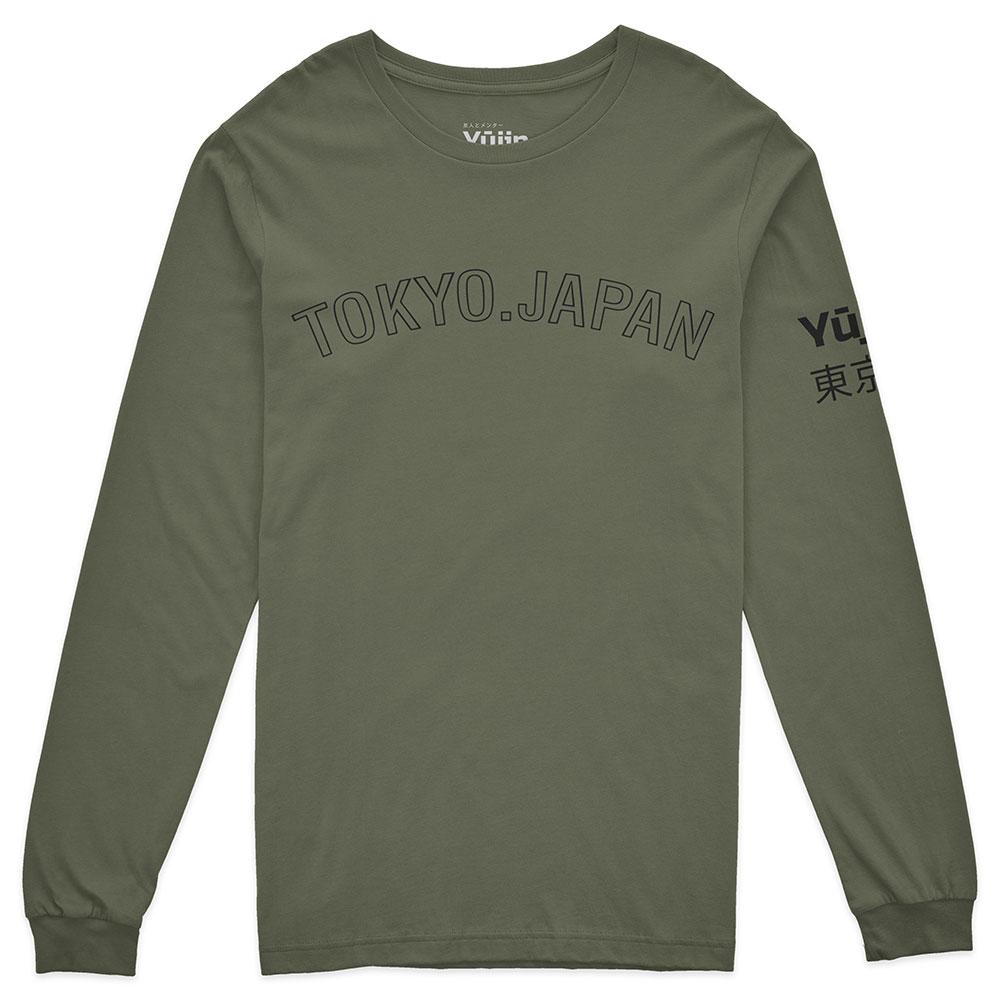 Yūjin Clothing Japan style long sleeve T-shirt with traditional-inspired design and comfortable fit, featuring long sleeves and casual style.