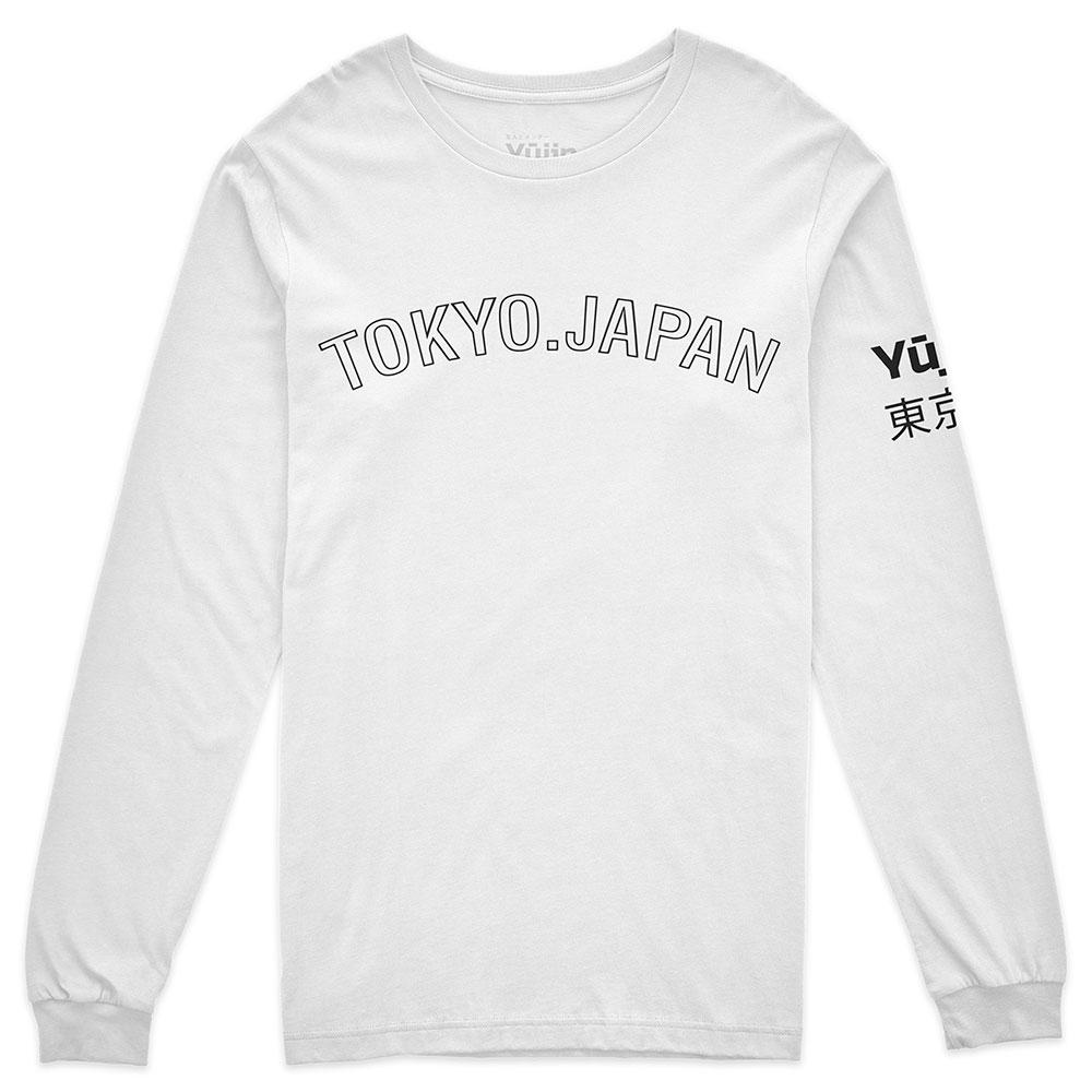 Japan style long sleeve T-shirt by Yūjin Clothing featuring traditional design and comfortable fabric.