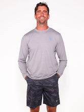 White Water Life NautiFlex Performance Tee in tactical black, showcasing a comfortable, versatile men&
