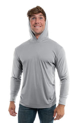 SpectraUSA UPF 50 performance long sleeve hoody with metal front zipper and sleek design, ideal for sun protection.