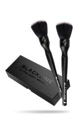 Blackline Car Care BLACKLINE® Ultra Soft Detail Brush Set with three fine, gentle brushes for car cleaning and detailing.