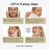 Maree 24K Gold Chin and Jawline Lifting Mask showing a luxurious gold facial mask on a model&