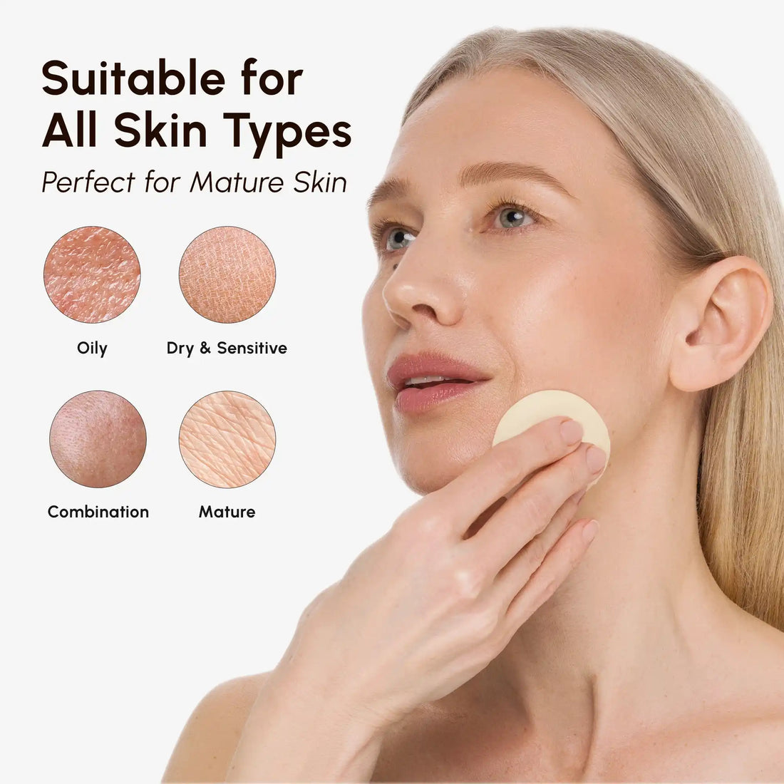 Maree Dark Spot Fading Vitamin C Pads with brightening serum and cotton pads for skin tone improvement and dark spot reduction.