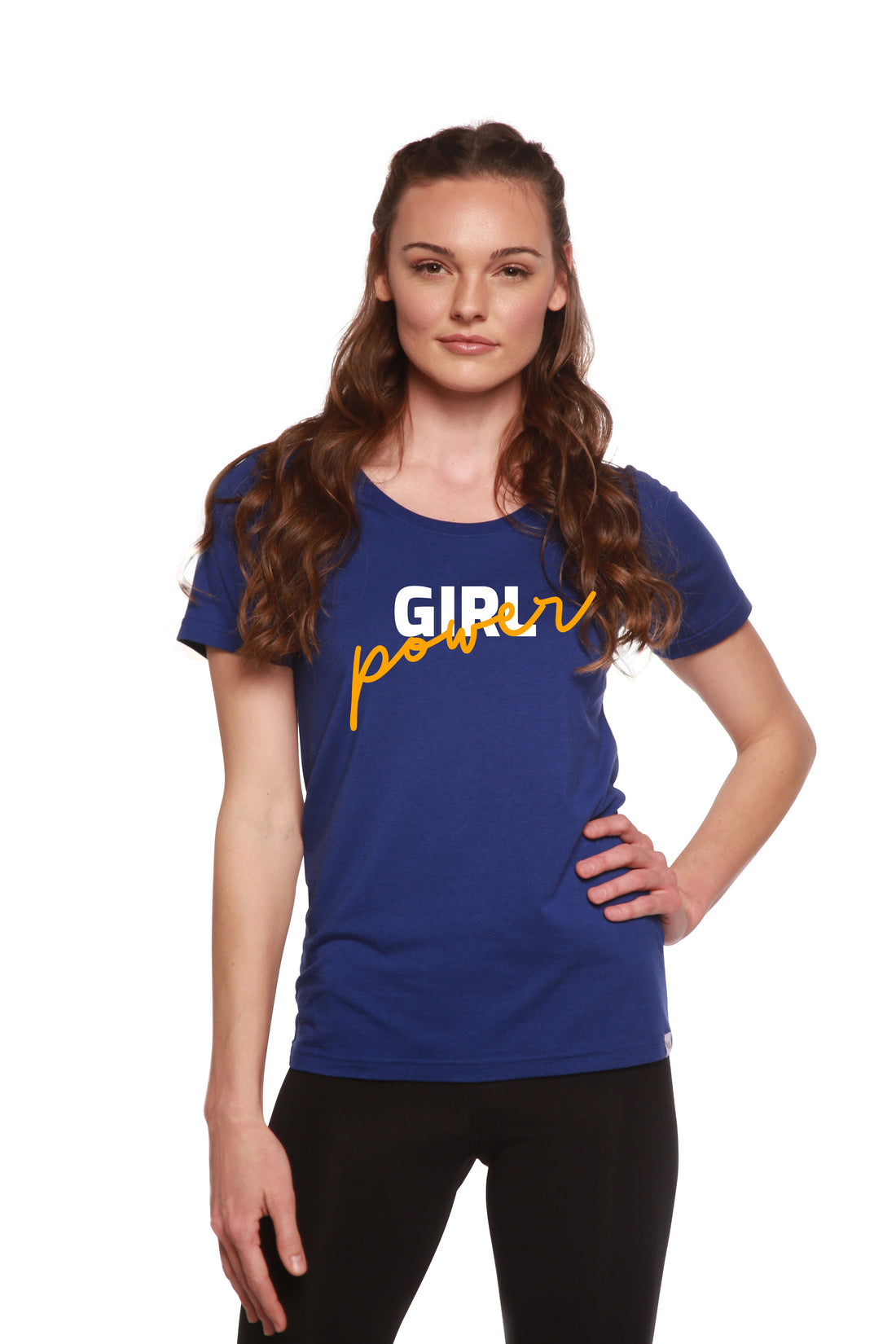 Blue Girl Power printed women&