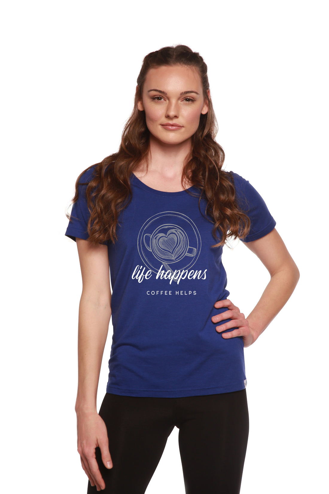 Blue printed women&