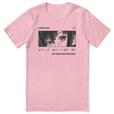 Yūjin Clothing I Love You T-Shirt featuring bold text design and comfortable fabric, casual wear for everyday style.