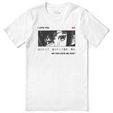 Yūjin Clothing I Love You T-Shirt featuring a casual fit with a printed "I Love You" message on soft cotton fabric.