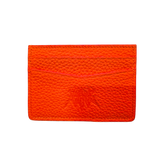Orange Hyena Wallet lanyard from Any Means Necessary Clothing, featuring a playful hyena design and durable strap.