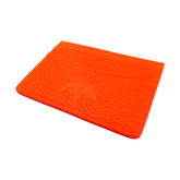 Orange Hyena Wallet lanyard by Any Means Necessary Clothing, featuring a bold hyena design and secure strap for everyday use.