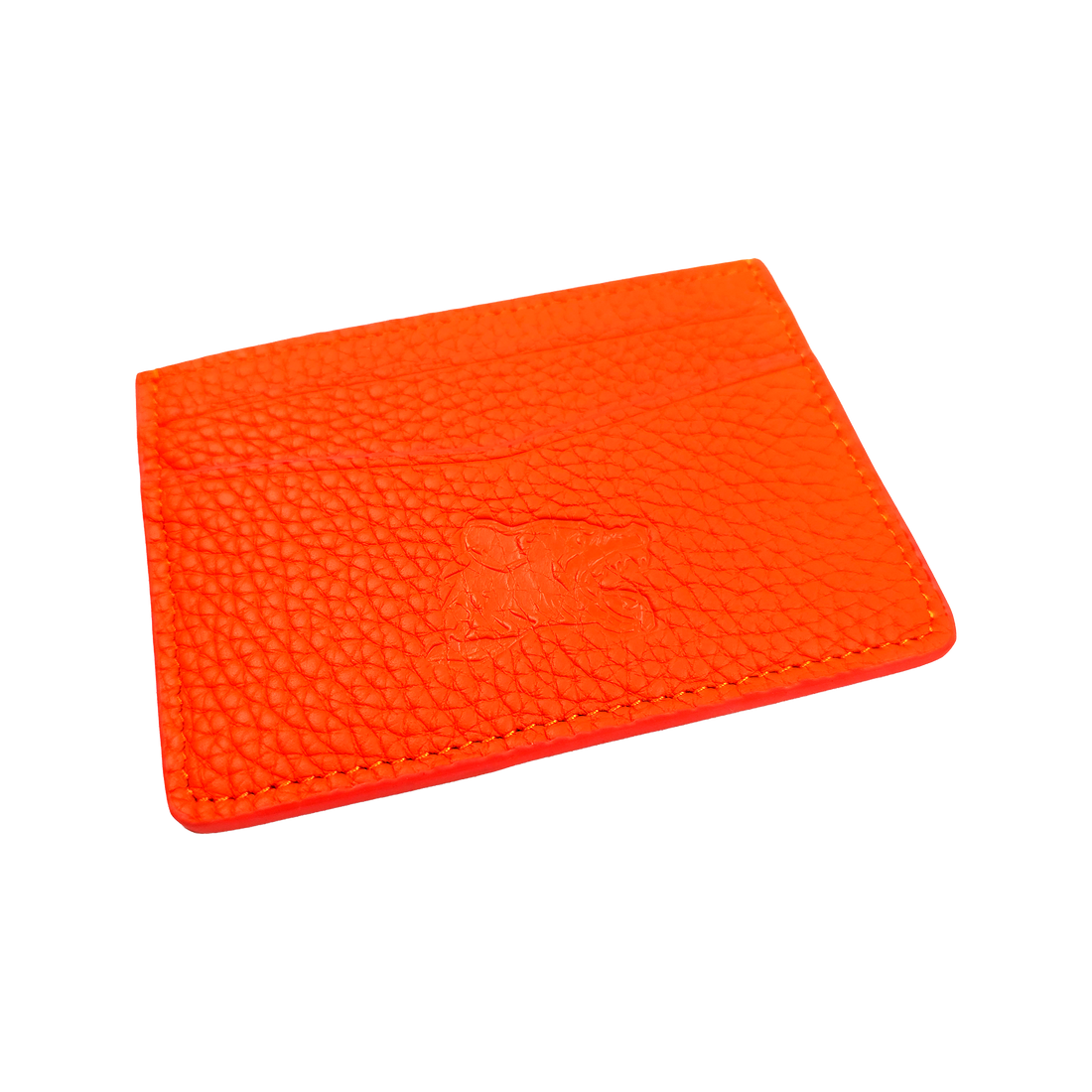 Orange hyena wallet lanyard by Any Means Necessary Clothing featuring a hyena design and durable strap.