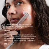 Solawave 4-in-1 red light therapy wand with activating serum kit, showing the skincare tool and serum bottles on a white background.