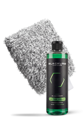 Blackline Car Care BLACKLINE® microfiber wash mitt for car cleaning, soft and absorbent for gentle washing of vehicles.