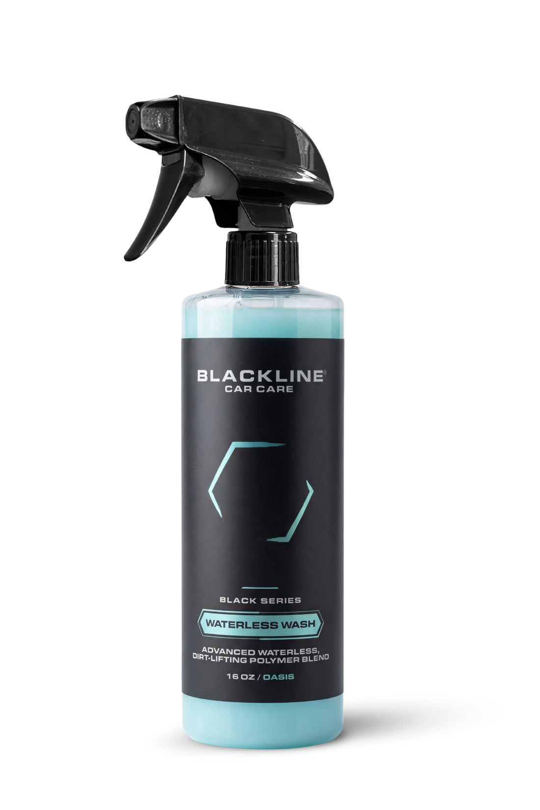Blackline Car Care BLACKLINE® Waterless Wash bottle showing eco-friendly car cleaning product with spray nozzle