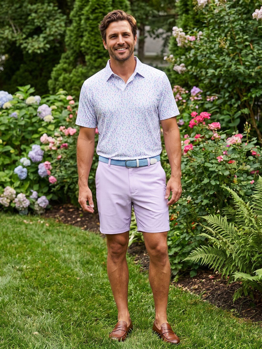 Lavender White Water Life Freeport Short for effortless performance, lightweight and comfortable men&