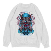 Yūjin Clothing Possessed sweatshirt featuring a dark, graphic design with a comfortable fit and casual style.