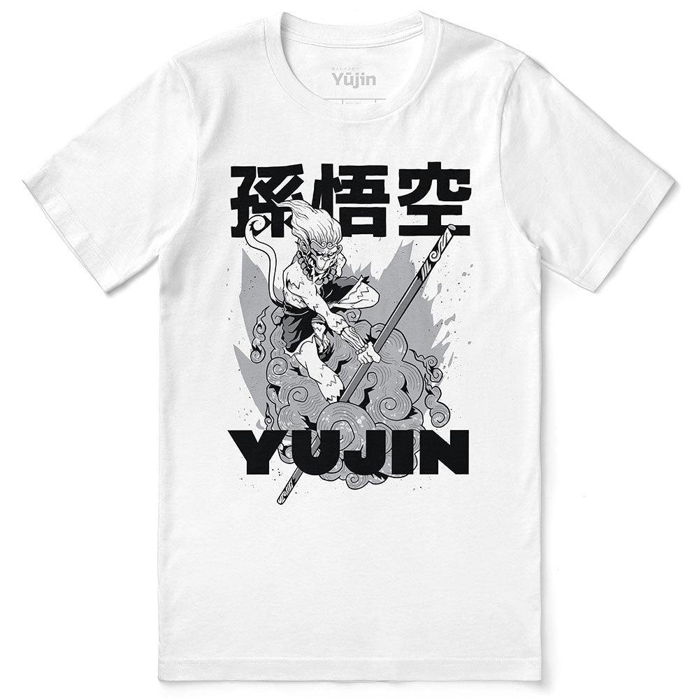 Yūjin Clothing Magic Monkey T-Shirt featuring a colorful monkey graphic on a casual cotton t-shirt for everyday wear.