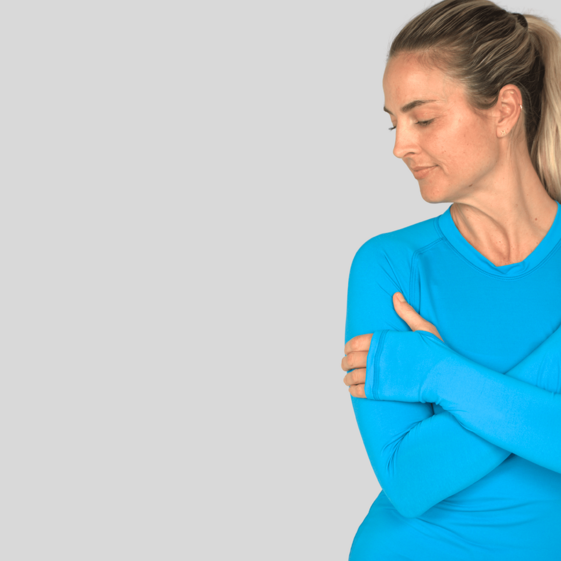 White Heathered Laguna Long-Sleeve Women&