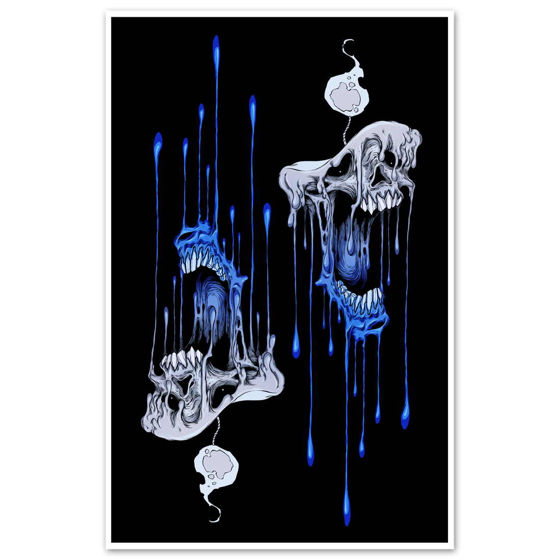 Wicked Out print poster by Any Means Necessary Clothing featuring bold, graphic artwork on 11x17 paper.