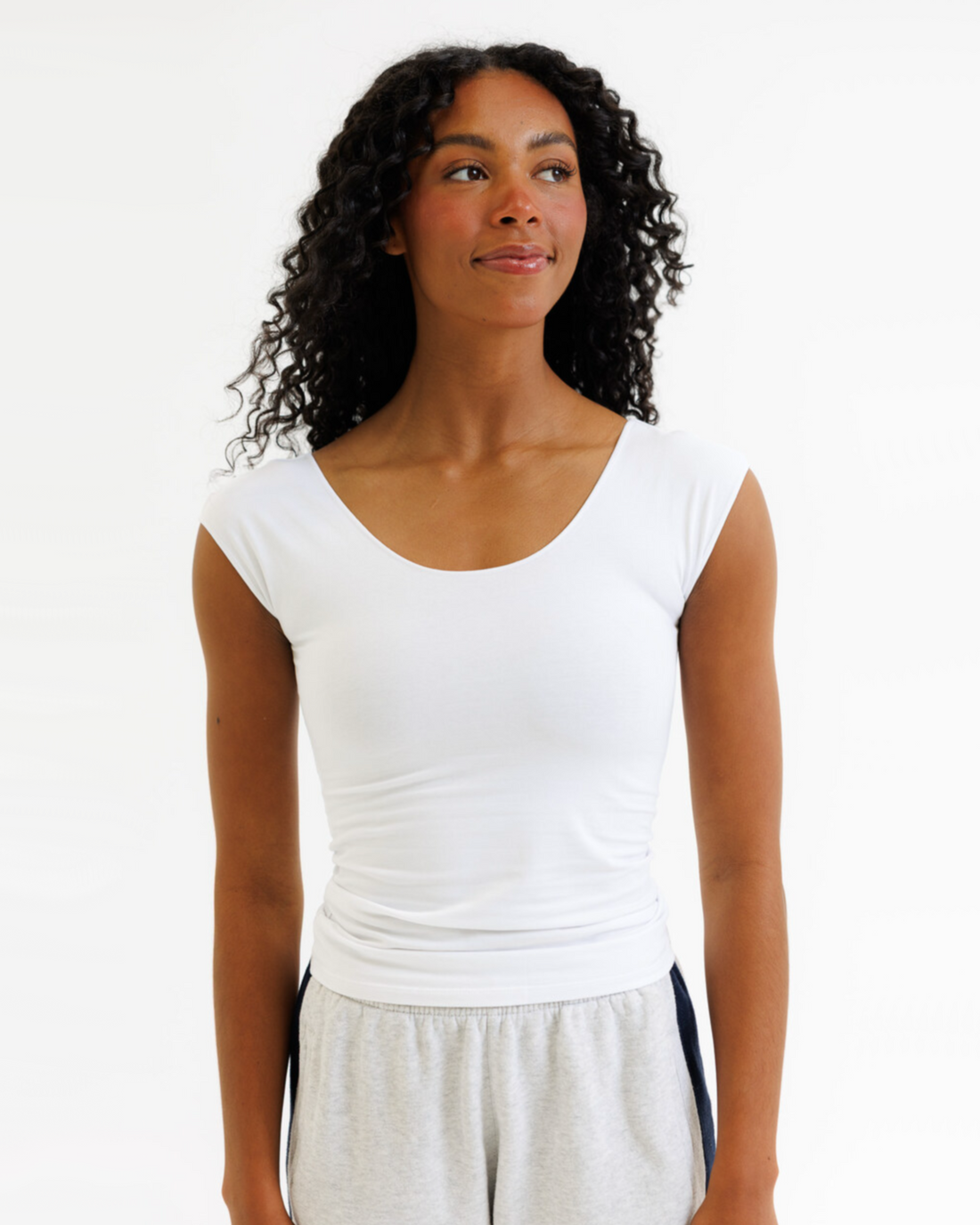 Downeast Wonder Tee in soft fabric, featuring a classic fit and stylish design, displayed on a neutral background.