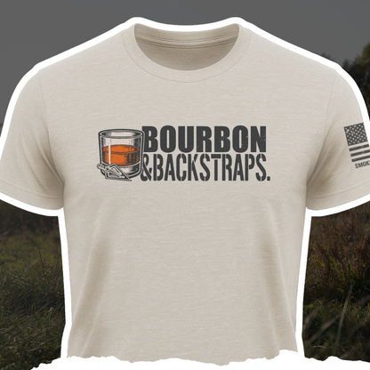 "Bourbon &amp; Backstraps" Tee - Sand