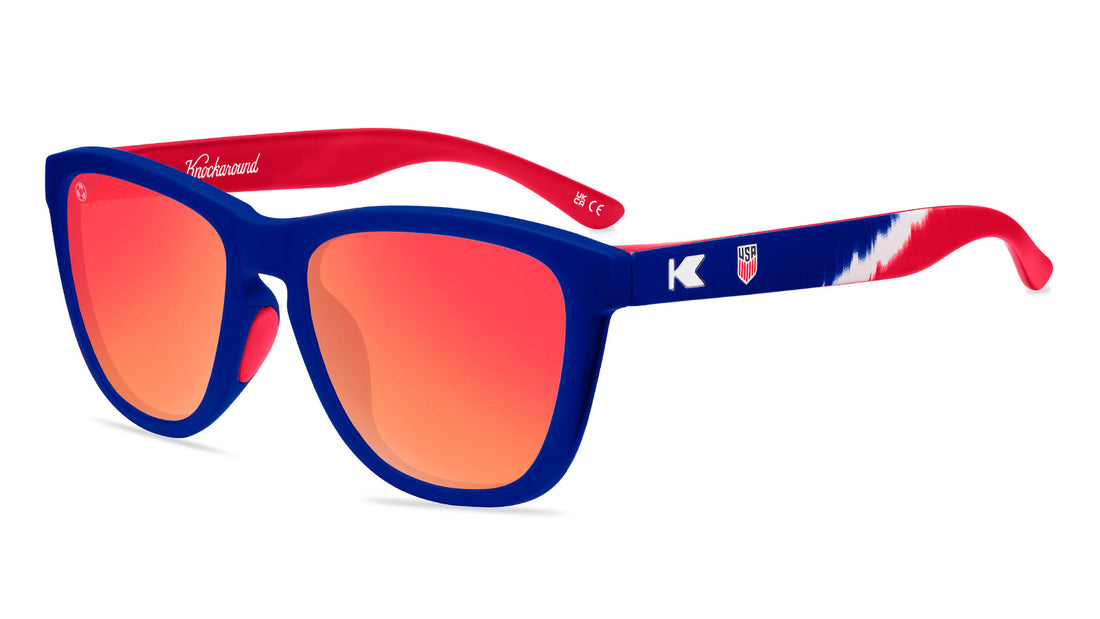 U.S. Soccer 2024 Knockaround sunglasses by Goal Five, stylish lifestyle eyewear with sporty design and premium finish.