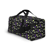 Yūjin Clothing Honey Duffle Bag with sturdy handles, spacious interior, and durable fabric with leather details for versatile travel use.