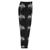 Yūjin Clothing dark night sweatpants, comfortable athletic joggers in black fabric, casual wear for men or women.