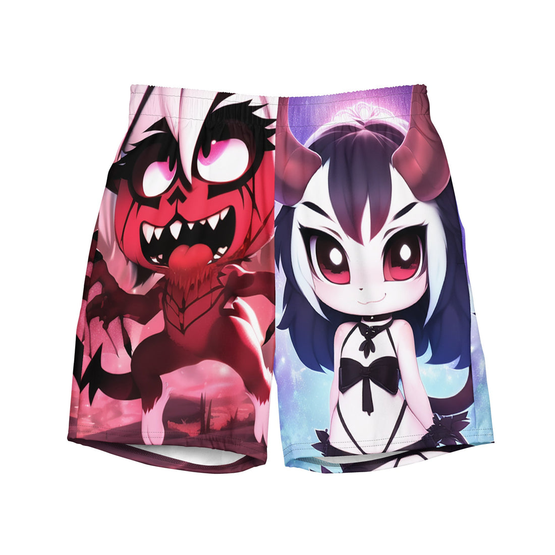 Yūjin Clothing Good vs Evil swim trunks, men&