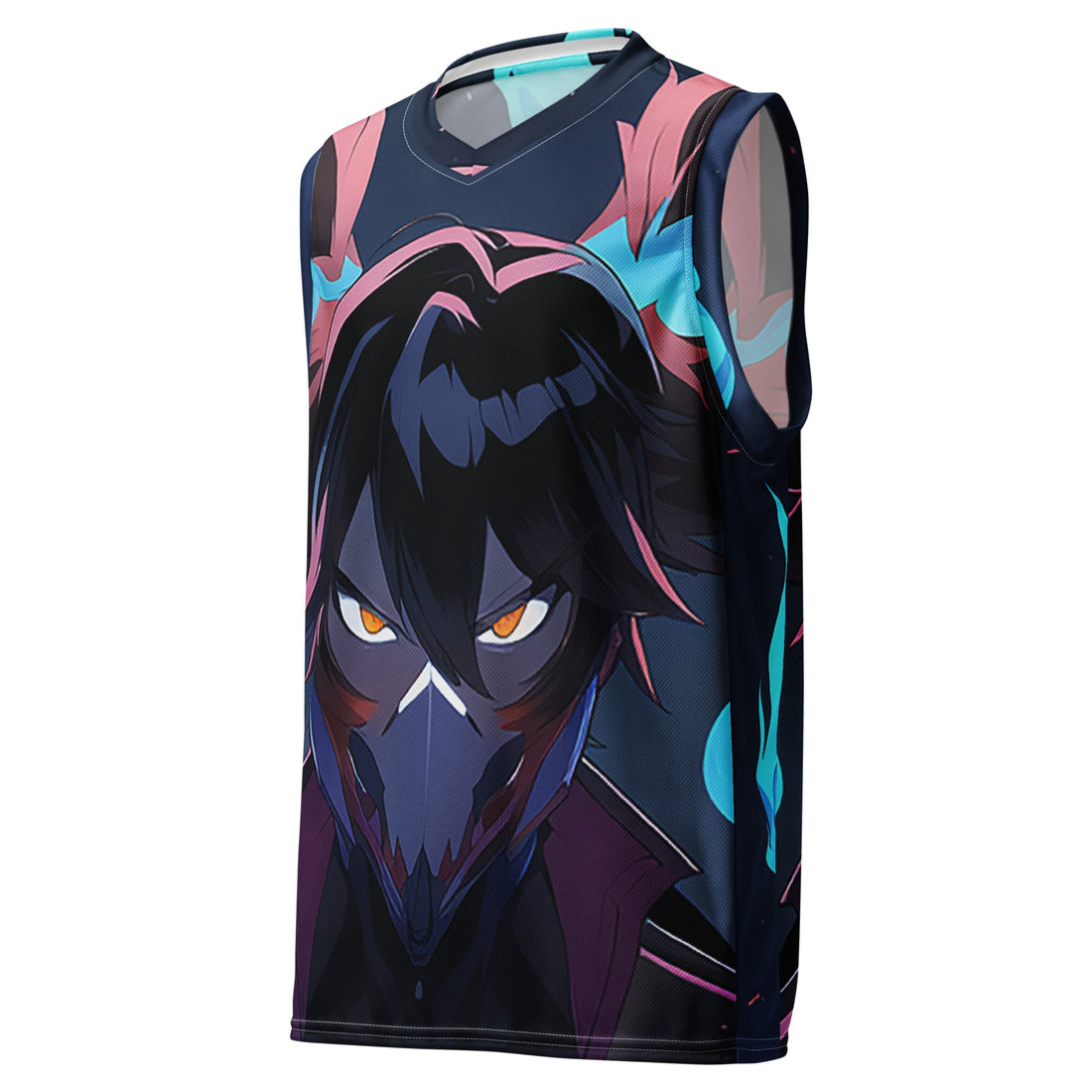 Yūjin Clothing full power recycled basketball jersey tank top with athletic fit and bold logo on front.