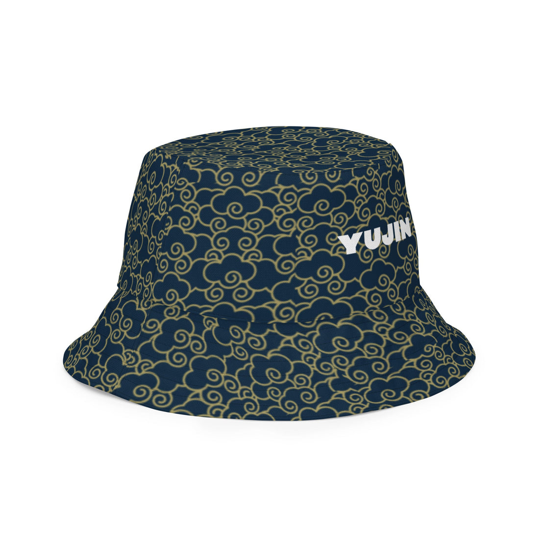 Yūjin Clothing Japanese Clouds reversible bucket hat featuring a cloud pattern, lightweight headwear for casual or outdoor wear.