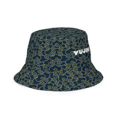 Yūjin Clothing Japanese Clouds reversible bucket hat featuring a vibrant cloud pattern and casual headwear style.
