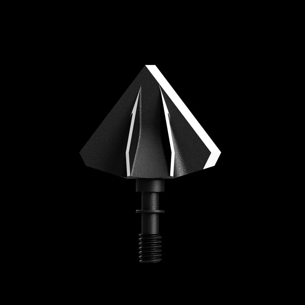 Annihilator Broadheads KATANA 100 broadheads with right bevel design, sharp blades for hunting and archery accuracy.