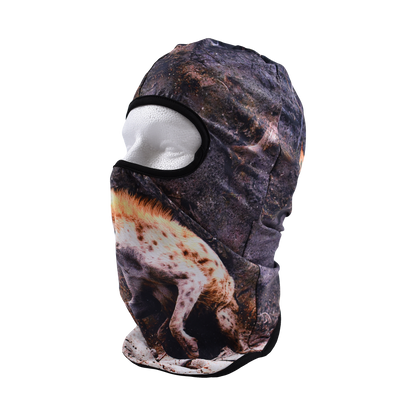 Black Last Stand Balaclava hat by Any Means Necessary Clothing, showing a close-up of the durable, snug-fitting face covering.