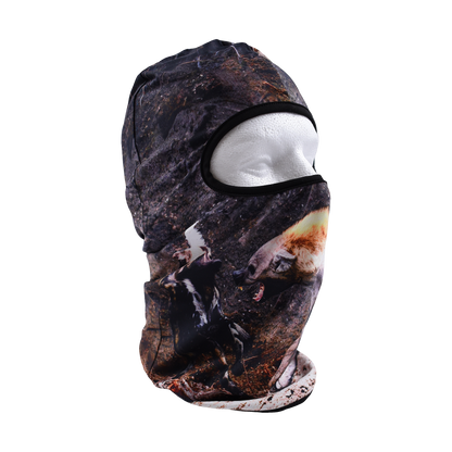 Black Last Stand Balaclava hat by Any Means Necessary Clothing, featuring a snug fit and breathable fabric for outdoor wear.